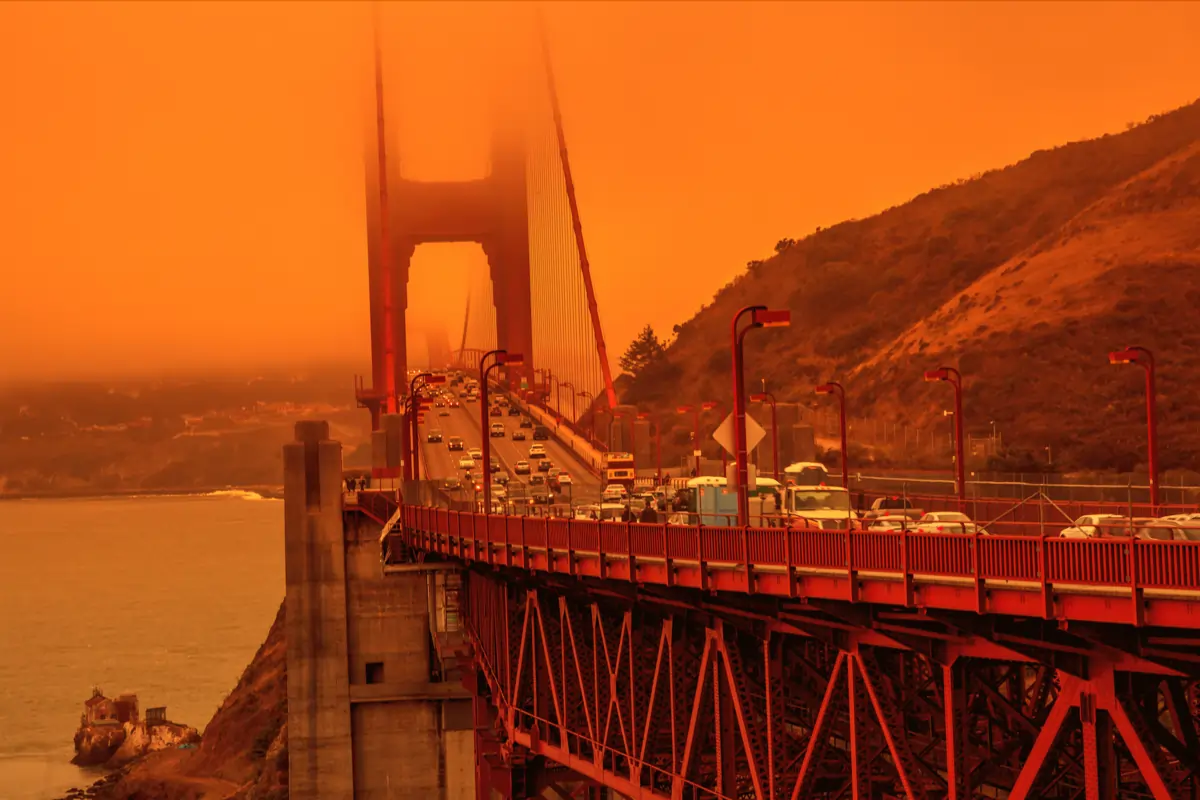 San Francisco Orange Sky during the August Fire Complex